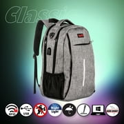 OPACK RFID-Safe Travel Laptop Backpack with USB Charging Port