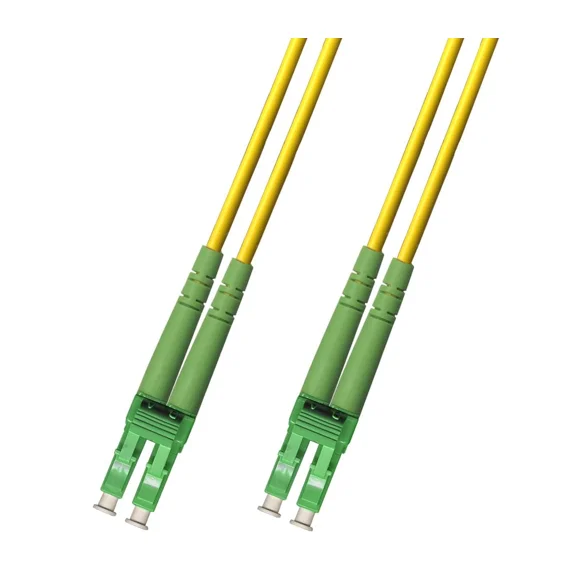 OPAL- 0.5M (1.64Ft) Os2 Lc/Apc To Lc/Apc Fiber Optic Cable Duplex Singlemode 9/125