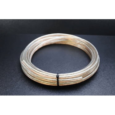 DNF 10 Gauge Speaker Wire – 50 Feet, Pure Copper, For Home Or Car Audio (SA10RX50)