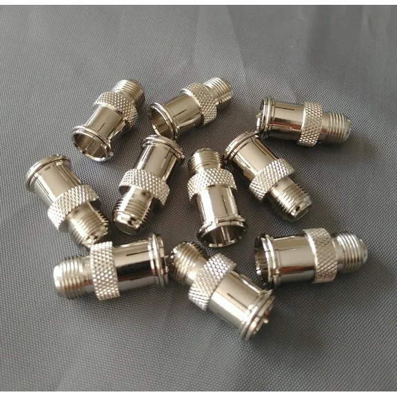 OPAL- (10 Pcs) Push-On Male To Female F Quick Connector Rg6 Rg59