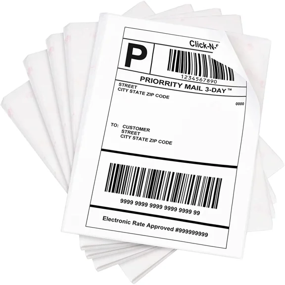 OPAL- 100 Full Sheet Labels 8.5" X 11" Shipping Address Labels Self Adhesive Stickers