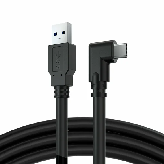 OPAL- 10Ft Link Cable For Oculus Quest 3.2 Type-C Right Angle To Usb A Charging Cord