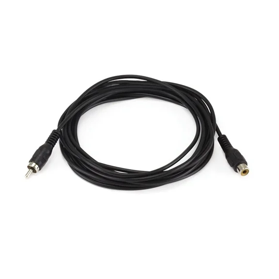 OPAL- (12 Feet) Black - Rca Male / Female Extension Cable