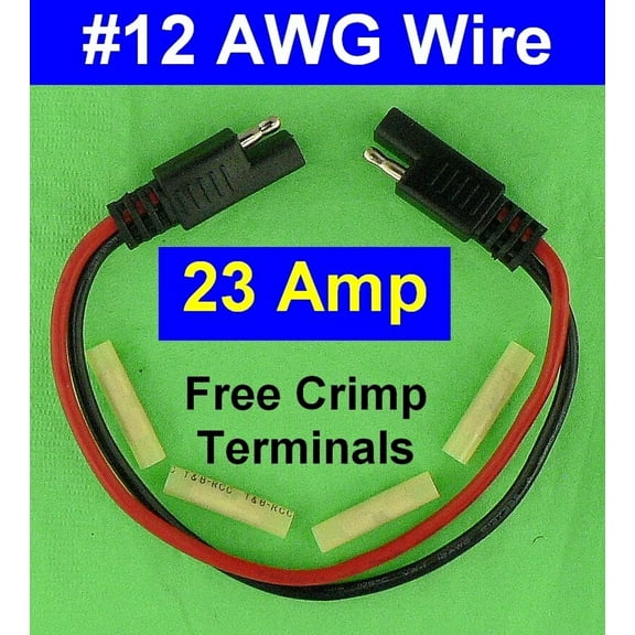 OPAL- 12V Sae #12 Awg Quick Connect Disconnect Electrical Cable Harness Battery Wire