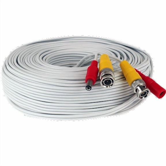OPAL- 150 Foot Combo Cctv Coaxial White Cable