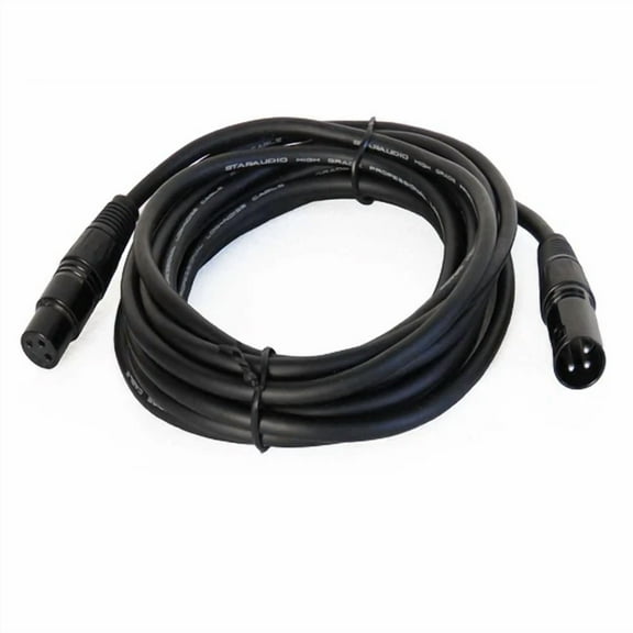 OPAL- 15Ft 3-Pink Male Audio Xlr Mic Cable To Speaker 3 Pin Shielded Xlr Female Cable