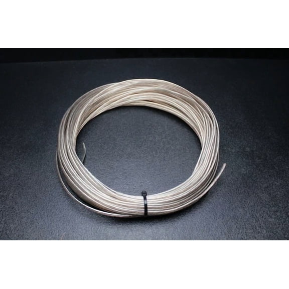 OPAL- 18 Gauge Clear Speaker Wire 50 Ft Awg Cable Power Ground Stranded Home Car