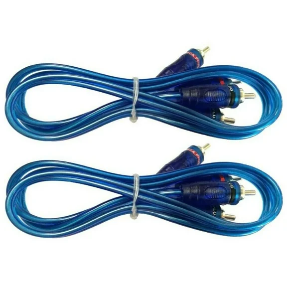 OPAL- 2 Absolute 15' Rca Stereo Plug Cable 2 Male To 2 Male Car Stereo Marine Home Aud