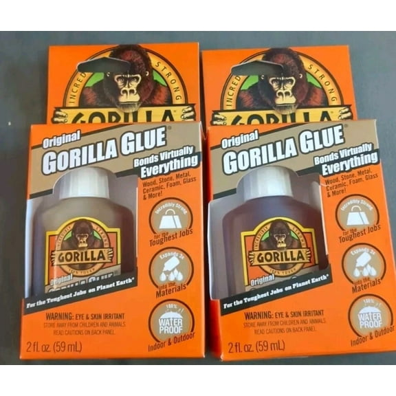OPAL- (2) Pack - Original Gorilla 50002 Glue 2Oz All-Purpose Adhesive Brown Glue