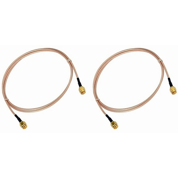 OPAL- 2 X Sma Male To Sma Male Rf Pigtail Coaxial Jumper Cable Rg316 1M/3Ft/100Cm 2Pcs