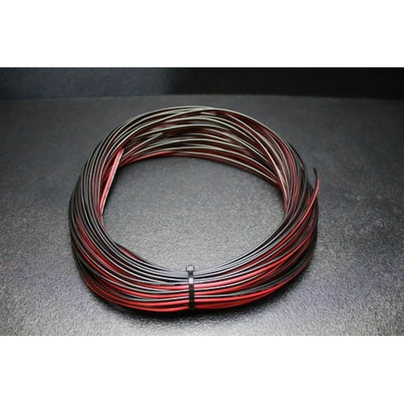 OPAL- 20 Gauge 50 Ft Red Black Zip Wire Awg Cable Power Ground Stranded Copper Car