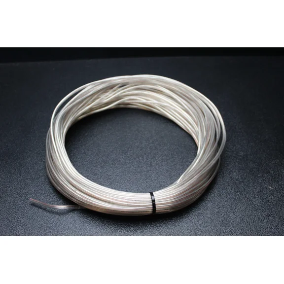 OPAL- 20 Gauge Clear Speaker Wire 50 Ft Awg Cable Power Ground Stranded Home Car