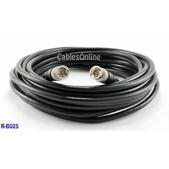 OPAL- 25 Ft. Rg59/U 75Ohm Coaxial Video Cable W/ Bnc Male To Male Connectors, R-B025