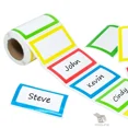 thumbnail image 1 of OPAL- 250 - Colorful Name Tag Self-Adhesive Labels Stickers School Office Camps Party, 1 of 2