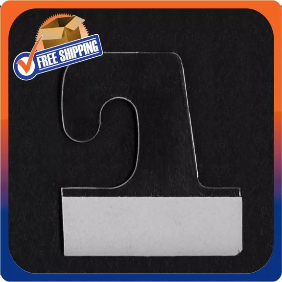 OPAL- 250 Self Adhesive Clear Plastic Hook Hang Tab Tags Pegbord Slatwall Hanger 14Oz