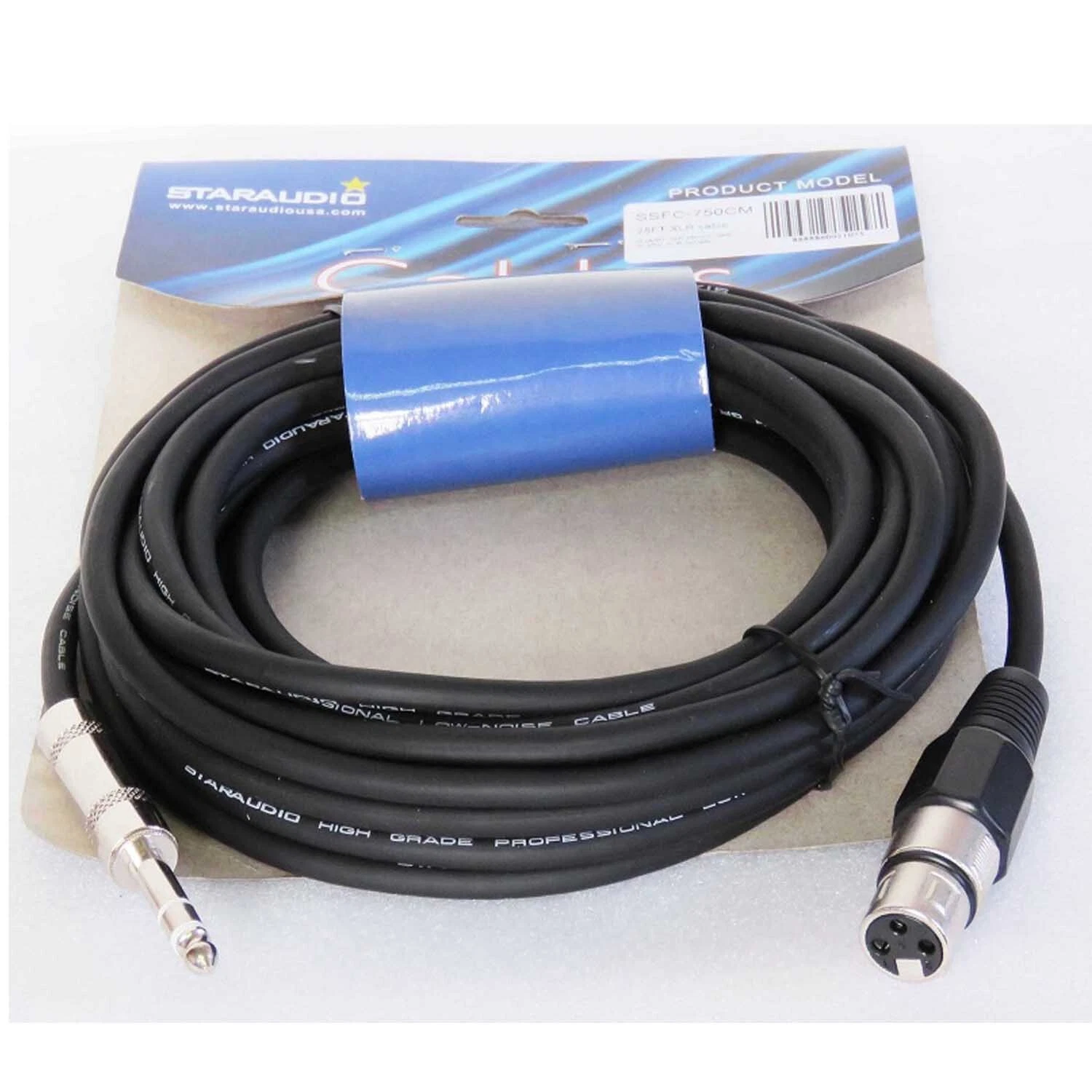 OPAL- 25Ft Xlr Quarter Inch Stereo Cable To 3-Pin Xlr Female Cable ...