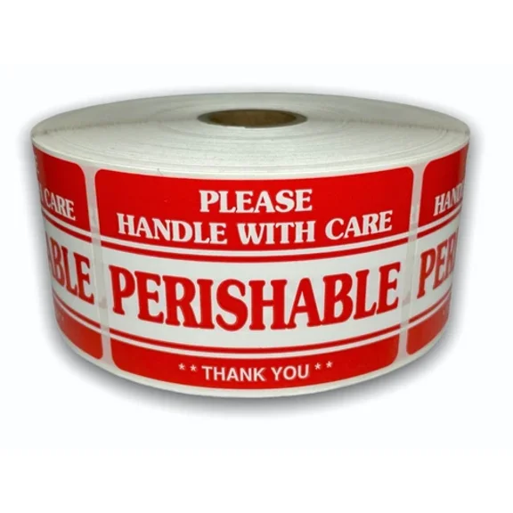 OPAL- 2"X3" Perishable Labels Shipping Thank You Fragile Adhesive Stickers 500 Pcs