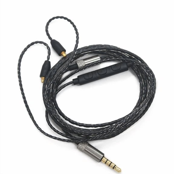 OPAL- 3.5Mm Ofc Vol Control Mmcx Audio Cable For Shure Se215/Se425/Se535/Se846/Ue900 B