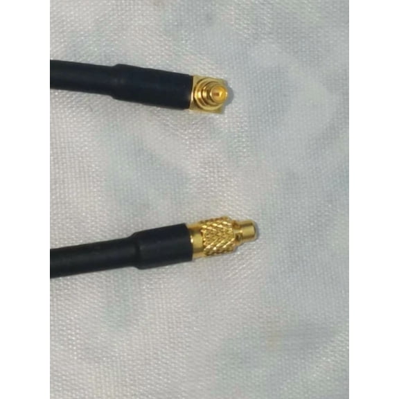 OPAL- 3 (Lot) Mmcx Male Right Angle To Mmcx Male Straight Pigtail Cable Rg316 6 Inch