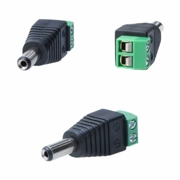 OPAL- 30 X Male Dc Power Adapter Connector 2.1Mm X 5.5Mm For Cctv Security Camera Lot
