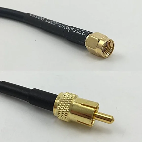 OPAL- 30Cm Rg316 Sma Male To Rca Male Pigtail Jumper Rf Coaxial Cable 50Ohm 12Inch Hi