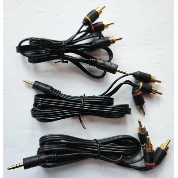 OPAL- 3Pk 3Ft 3.5Mm Stereo Male To 3 Rca Male A/V Adapter Cable Cord Audio Video Av