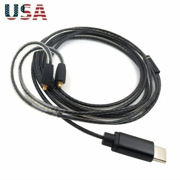 OPAL- 4Ft Mmcx To Usb C Audio Earphone Cable For Shure Se215 Se315 Se425 Se535 Se846 F