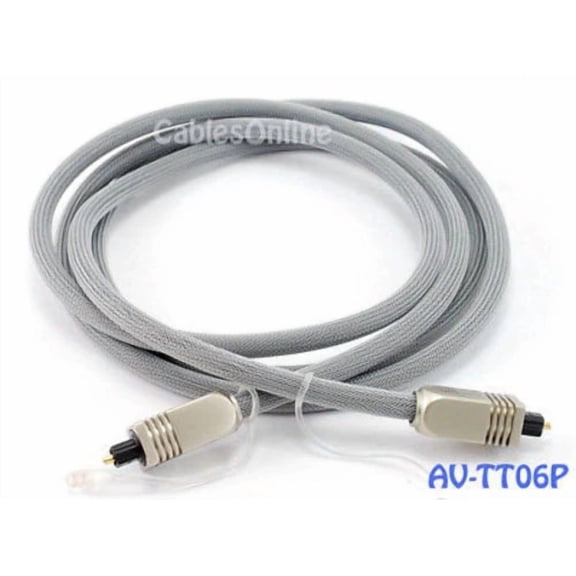 OPAL- 6 Ft. Premium Toslink Digital Audio Optical Cable/ Cord