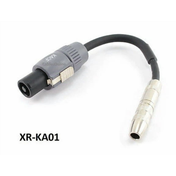 OPAL- 6 Inch Kirlin 1/4" Female To K4Cf Neutrik Speakon Audio Speaker Cable - Xr-Ka01