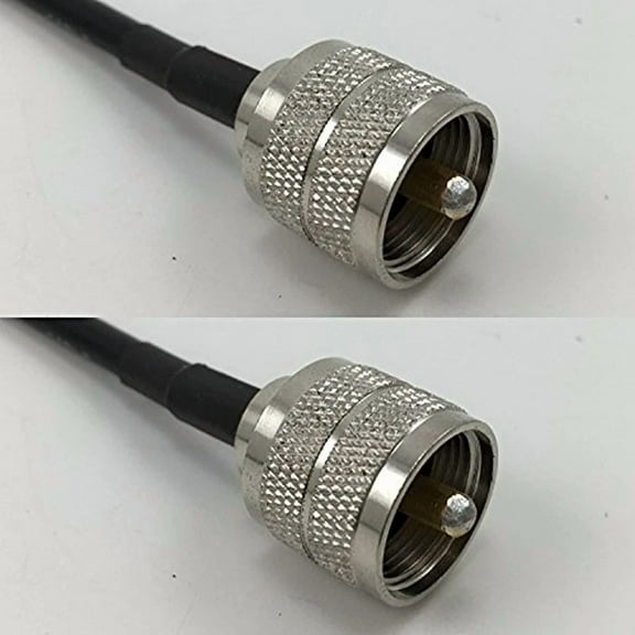 OPAL- 6 Inch Rg174 Pl259 Uhf Male To Pl259 Uhf Male Pigtail Jumper Rf Coaxial Cable 5