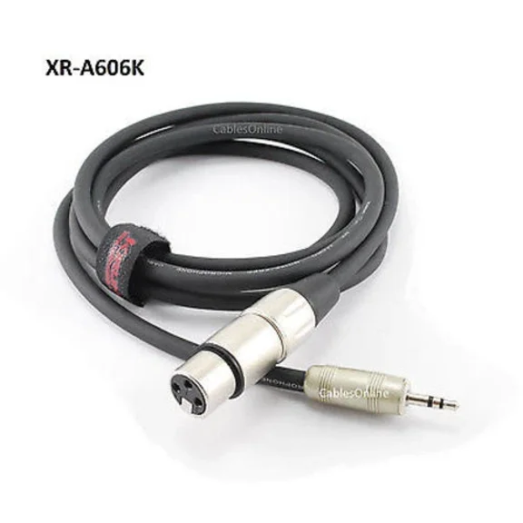 OPAL- 6Ft Kirlin 3.5Mm Trs Plug To Xlr Female Ofc Noise-Free Audio Mixer Cable