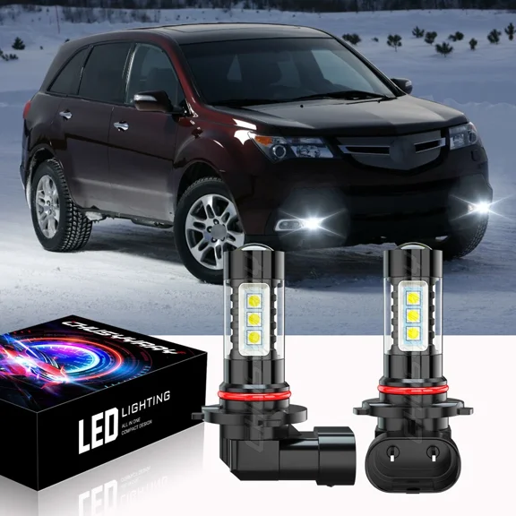 OPAL- 9005 Drl For Acura Mdx 2001-2013 Daytime Running Light Led White 6000K Hb3 Bulbs