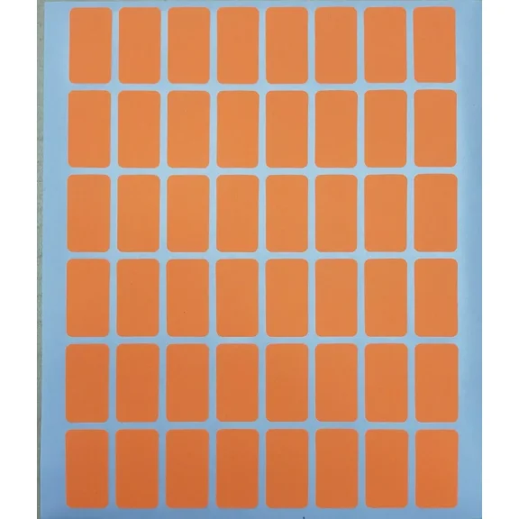 OPAL- 960 All Purpose Easy Peel Off Self Adhesive Orange Price Label Tags 1/2 X 7/8