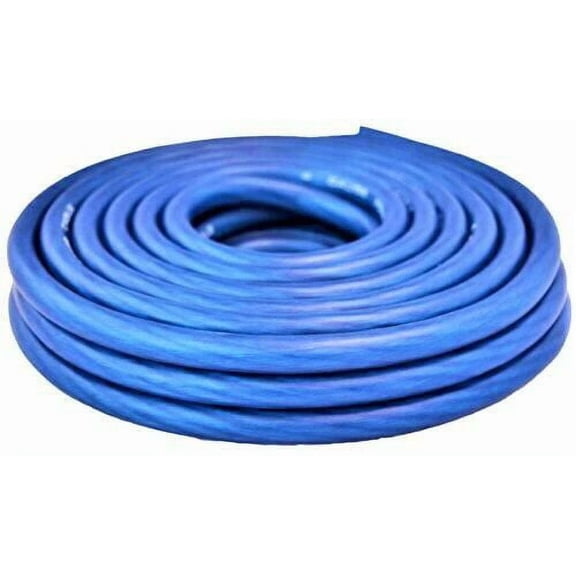 OPAL- Absolute Usa 8 Gauge 10 Ft Blue Power Ground Wire Cable Car Audio Marine Cable