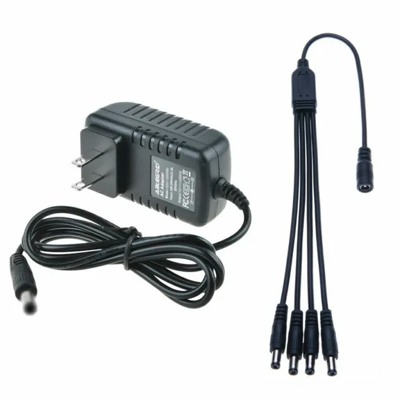 OPAL- Ac Adapter Power For Dunlop Ecb-03 9-Volt Visual Sound 1 Spot Multi Plug 4 Cable