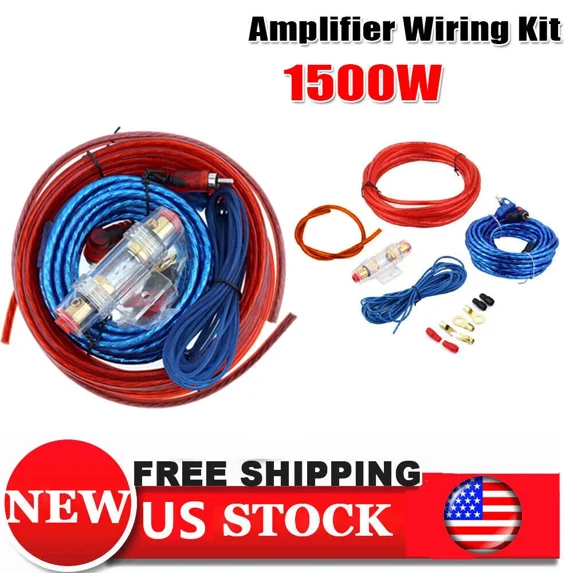 OPAL- All In 1 8Ga Car Audio Cable Kit Amp Amplifier Install Wire Max 1500W Usa