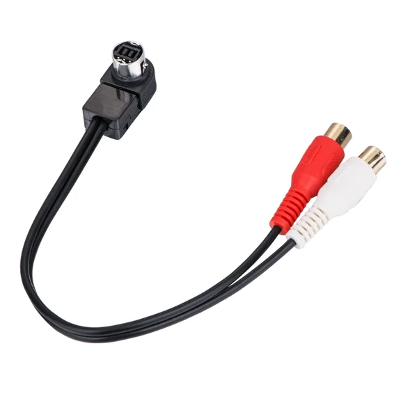 OPAL- Amz Aux Cable For Jvc Headunit Jlink To Aux Input Rca Audio Adapter