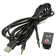 thumbnail image 1 of OPAL- Audio Usb 3.5Mm Aux Adapter Dash Flush Mount Panel W/1.5M Cable For Car Boat H, 1 of 6