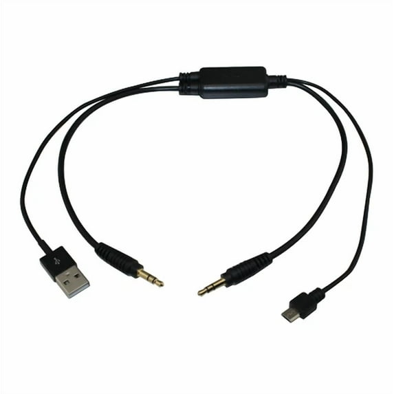 OPAL- Aux Cable 3.5Mm Usb To Micro Usb Cable 100Cm Long