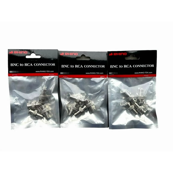 OPAL- Bnc To Rca Connector 12 Pcs Cctv Security Camera