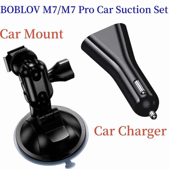 OPAL- Boblov M7 M7 Pro Car Suction Mount + Car Charger For M7/M7 Pro Body Worn Camera