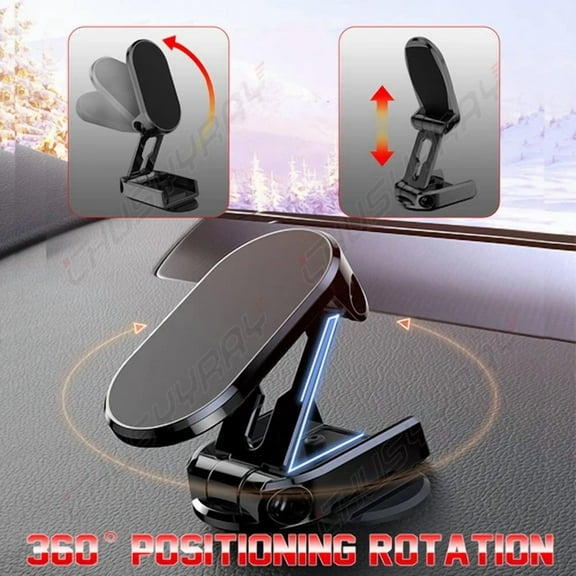 OPAL- Car Phone Holder Mount Dash Dashboard Stand Magnetic Magnet 360 Rotation Gps