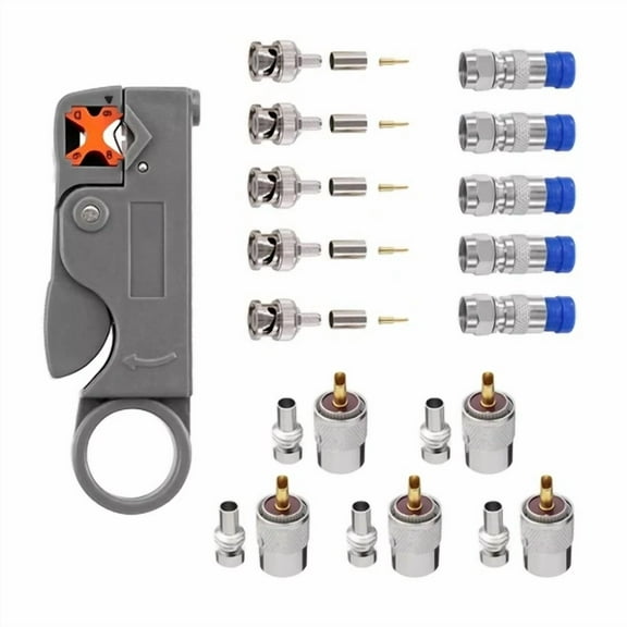 OPAL- Coaxial Cable Tool F/Pl-259 Uhf/Bnc 58 Male Wire Coaxial Cable Stripping Kit