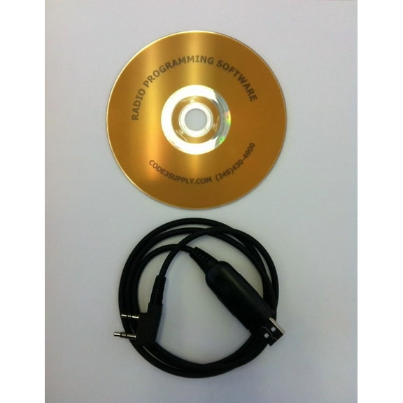 OPAL- Code 3 Supply Two Way Radio Programming Cable Software Disk