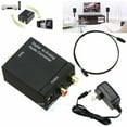 thumbnail image 1 of OPAL- Digital Optical Coaxial To Analog Rca L/R Audio Converter Adapter W/ Fiber Cable, 1 of 2