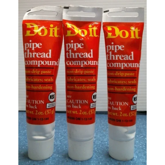 OPAL- Do It Best Pipe Thread Compound, 2 Ounce Tube, Lot Of 3 (408099) Fs