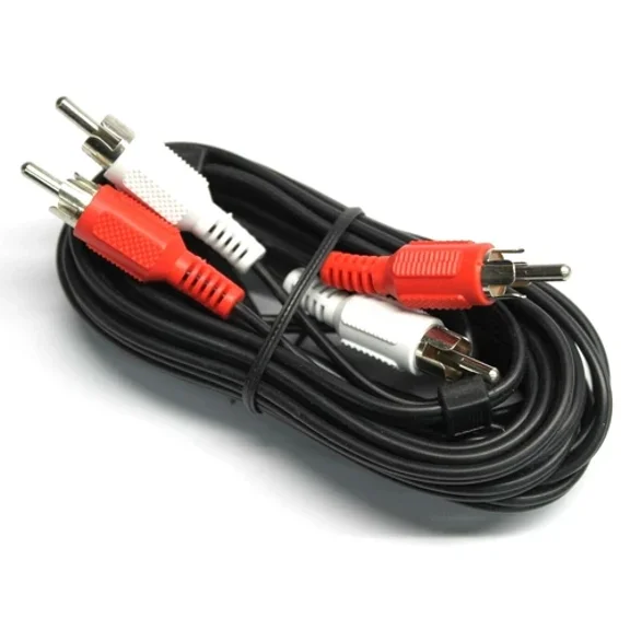 OPAL- Dynex Rca Male Audio Stereo Cable Composite Cord For Tv Dvd Home Theater 12Ft