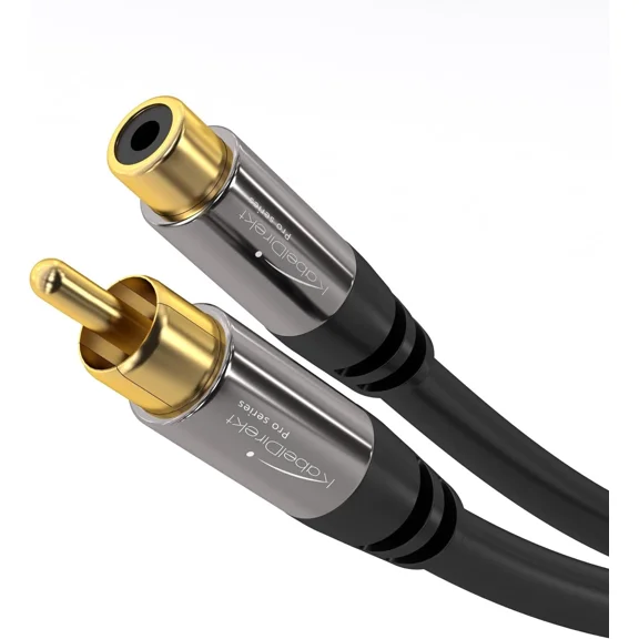 OPAL- Kabeldirekt  Rca Extension Cable, Cord (10 Feet Short, 1 Rca Female To 1 Rca