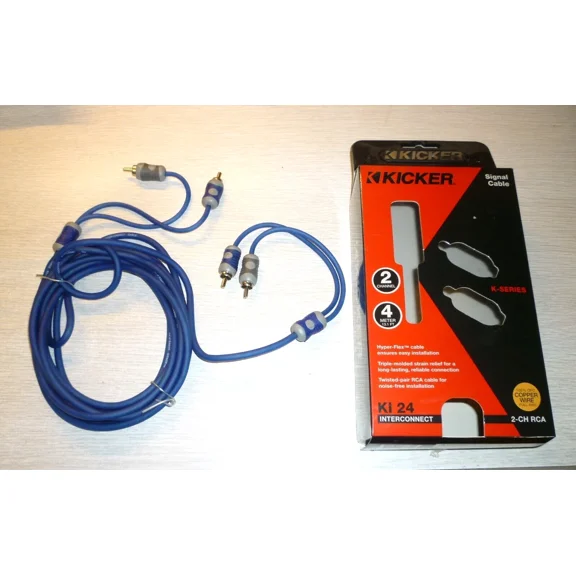 OPAL- Kicker Car Audio Ki24 K-Series 2Ch 4 Meters / 13.1 Ft Signal Connect Cable - New