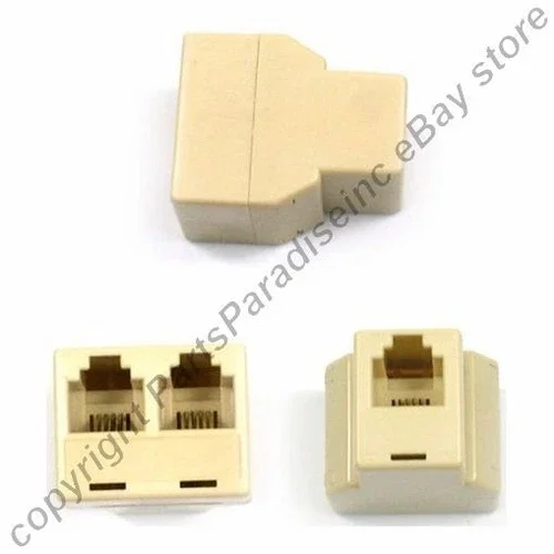 OPAL- Lot10 All Female Rj11 2Way/Jack Y Cable/Cord/Wire Splitter,Phone/Telephone 6P4C